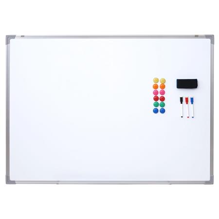 Whiteboard NAMY, 110x80 cm, Magnettafel mit Befestigungshaken, inklusive Zubehör