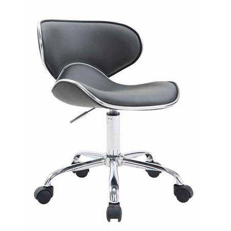 Bürostuhl CARLOS, originelles Design, sehr bequem, Farbe Grau
