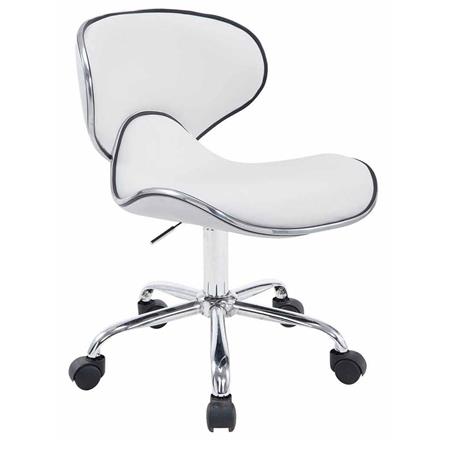 Bürostuhl CARLOS, originelles Design, sehr bequem, Farbe Weiß