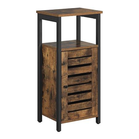 Regal LAGUNA, Abmessungen 37 x 30 x 81 cm, Tür und zwei Ablagefächer, aus Buchenholz