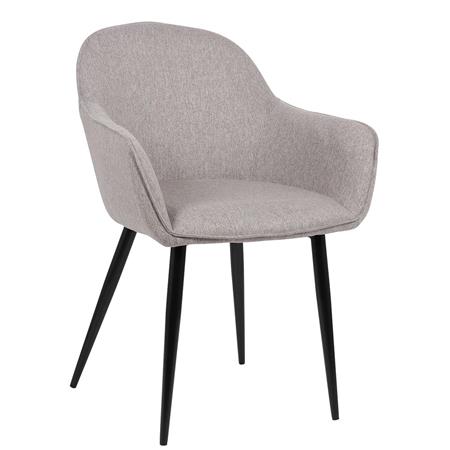 Besucherstuhl TAMARA, komfortables, zeitloses Design, Stoffbezug, Farbe Hellgrau