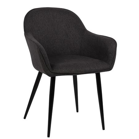 Besucherstuhl TAMARA, komfortables, zeitloses Design, Stoffbezug, Farbe Schwarz