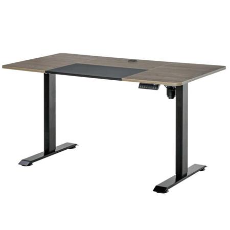 Computertisch NAIROBI PLUS, höhenverstellbar, Abmessungen 140 x 70 x 72–116 cm, aus Teakholz