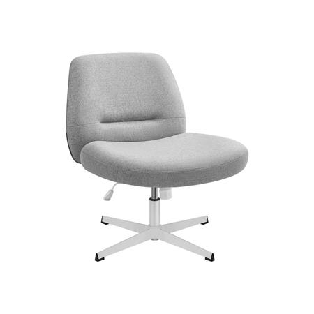 Besuchersessel COMFY, drehbar und höhenverstellbar, bequem gepolstert, Farbe Grau