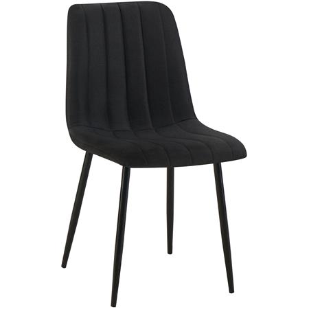 Besucherstuhl DAITONA, bequem und modern, aus Stoff; Schwarz