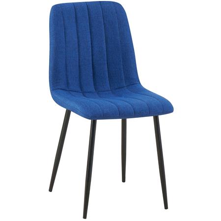 Besucherstuhl DAITONA, bequem und modern, aus Stoff; Blau
