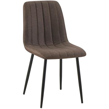 Besucherstuhl DAITONA, bequem und modern, aus Stoff; Braun