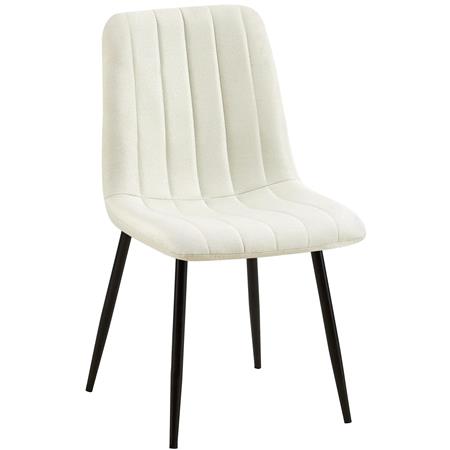 Besucherstuhl DAITONA, bequem und modern, aus Stoff; Creme