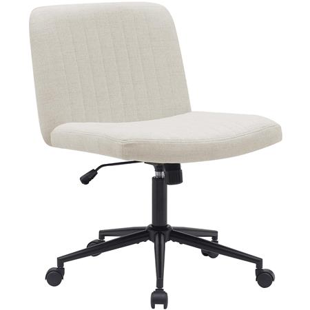 Bürostuhl SONNY, modernes Design, gepolstert, Stoff, Farbe Creme