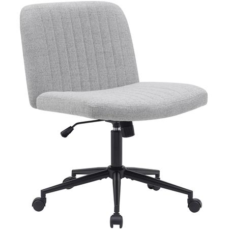 Bürostuhl SONNY, modernes Design, gepolstert, Stoff, Farbe Hellgrau