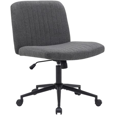 Bürostuhl SONNY, modernes Design, gepolstert, Stoff, Farbe Dunkelgrau