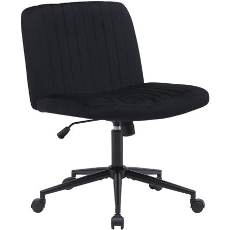 Bürostuhl SONNY, modernes Design, gepolstert, Samt, Farbe Schwarz