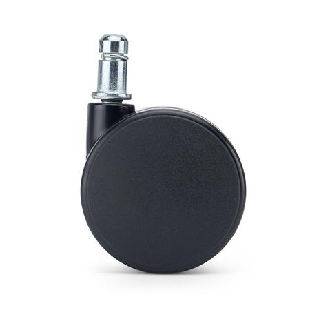 5er Set Hartbodenrollen Bürostühle LYRA, minimalistisches schlichtes Design, Farbe Schwarz