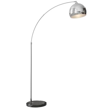 Bürolampe PROLUME, elegant und stilvoll, Metall und Marmor, Farbe Silber