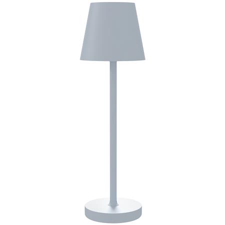 Büroleuchte ALVA, Tischleuchte, Höhe 36,5cm, USB-aufladbar, 3 Modi, Farbe Grau